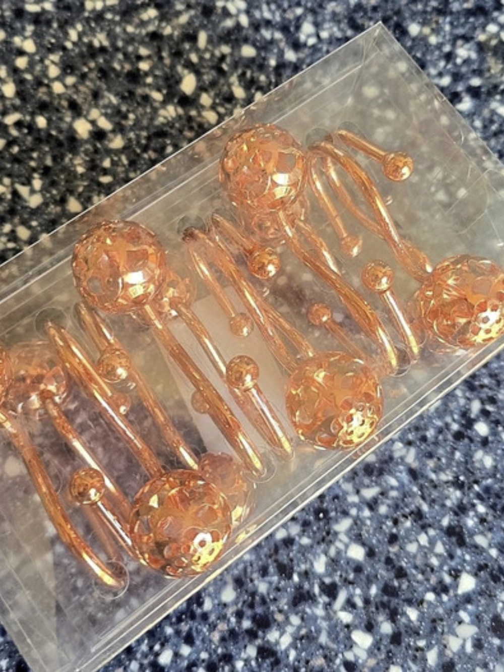 Rose Gold Shower Curtain Hooks